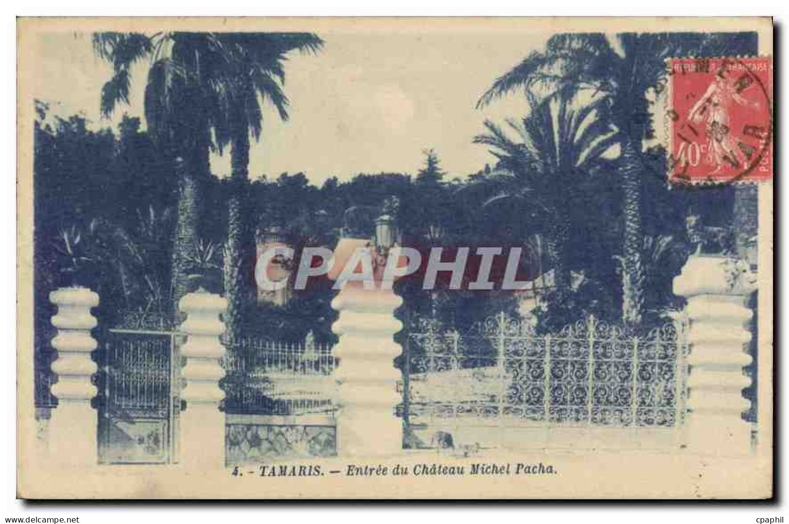 CPA Tamaris Entree du Chateau Michel Pacha