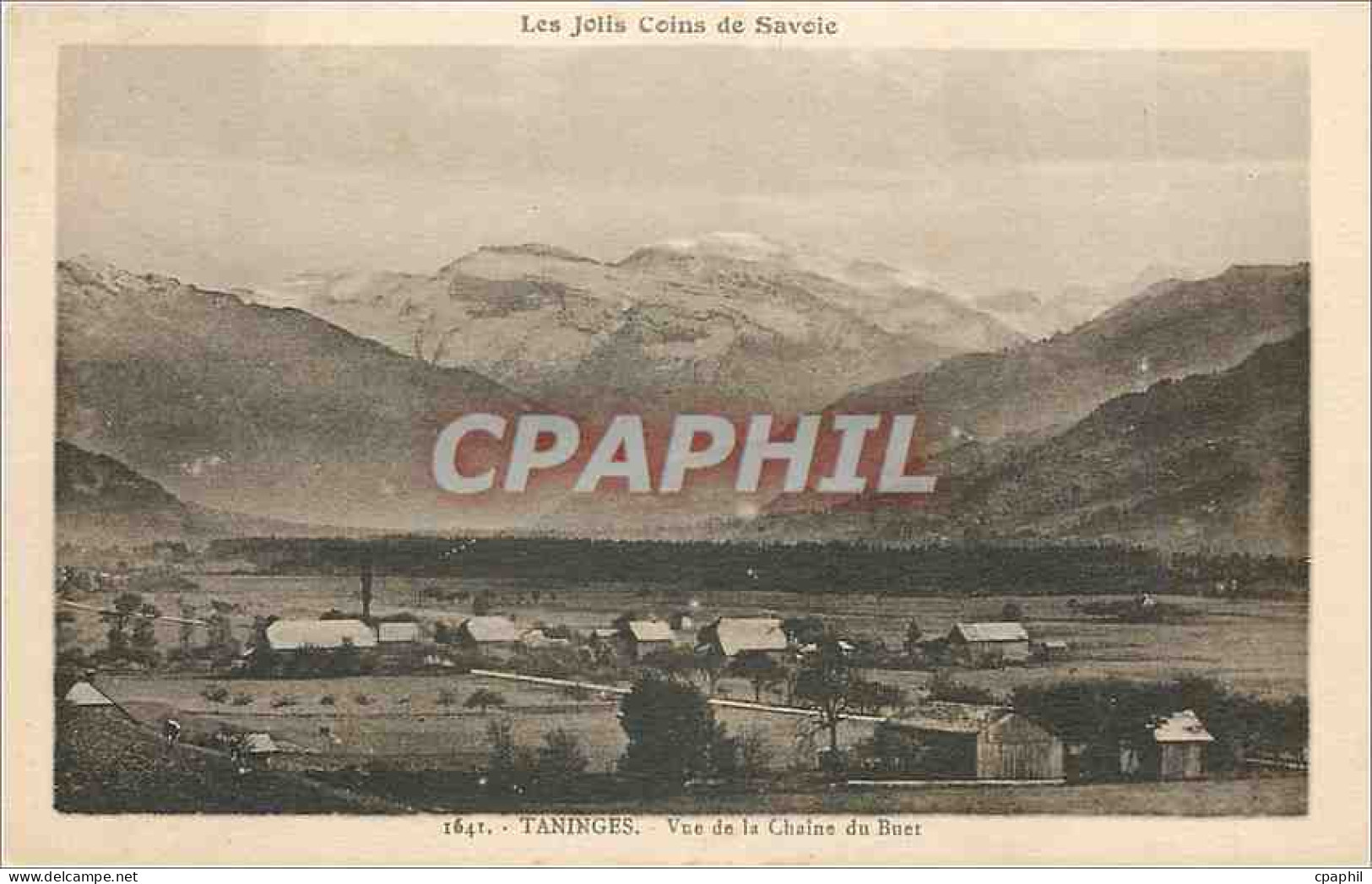 CPA Taninges Vue de la Chaine du Buet