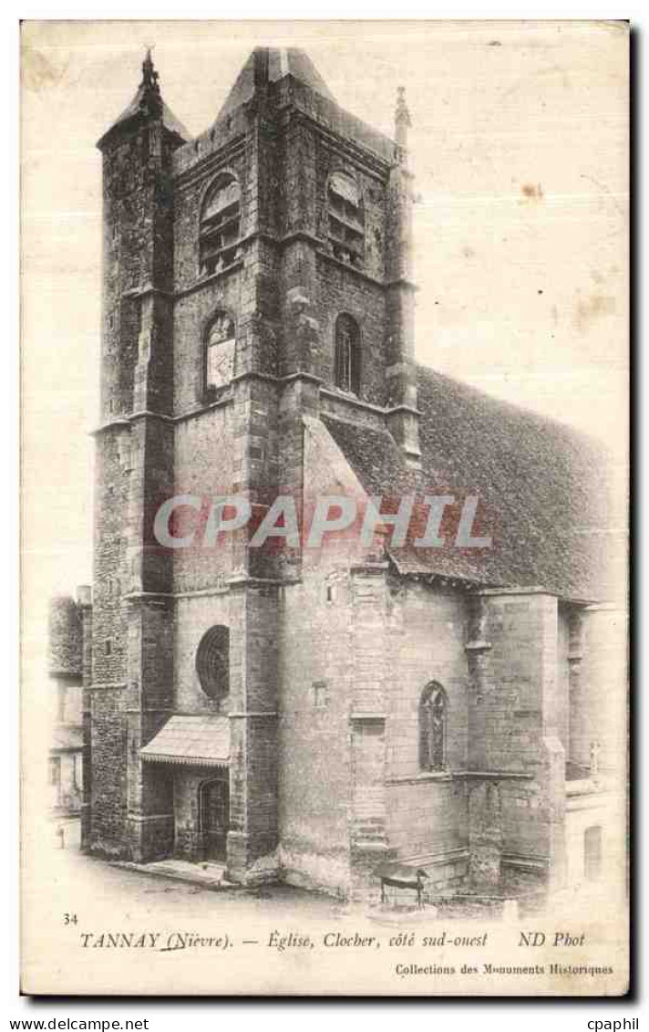 CPA Tannay Eglise Clocher cote sud Ouest