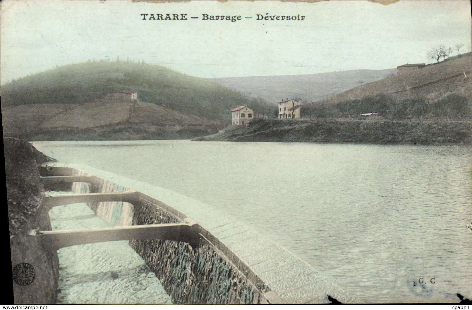 CPA Tarare Barrage Deversoir