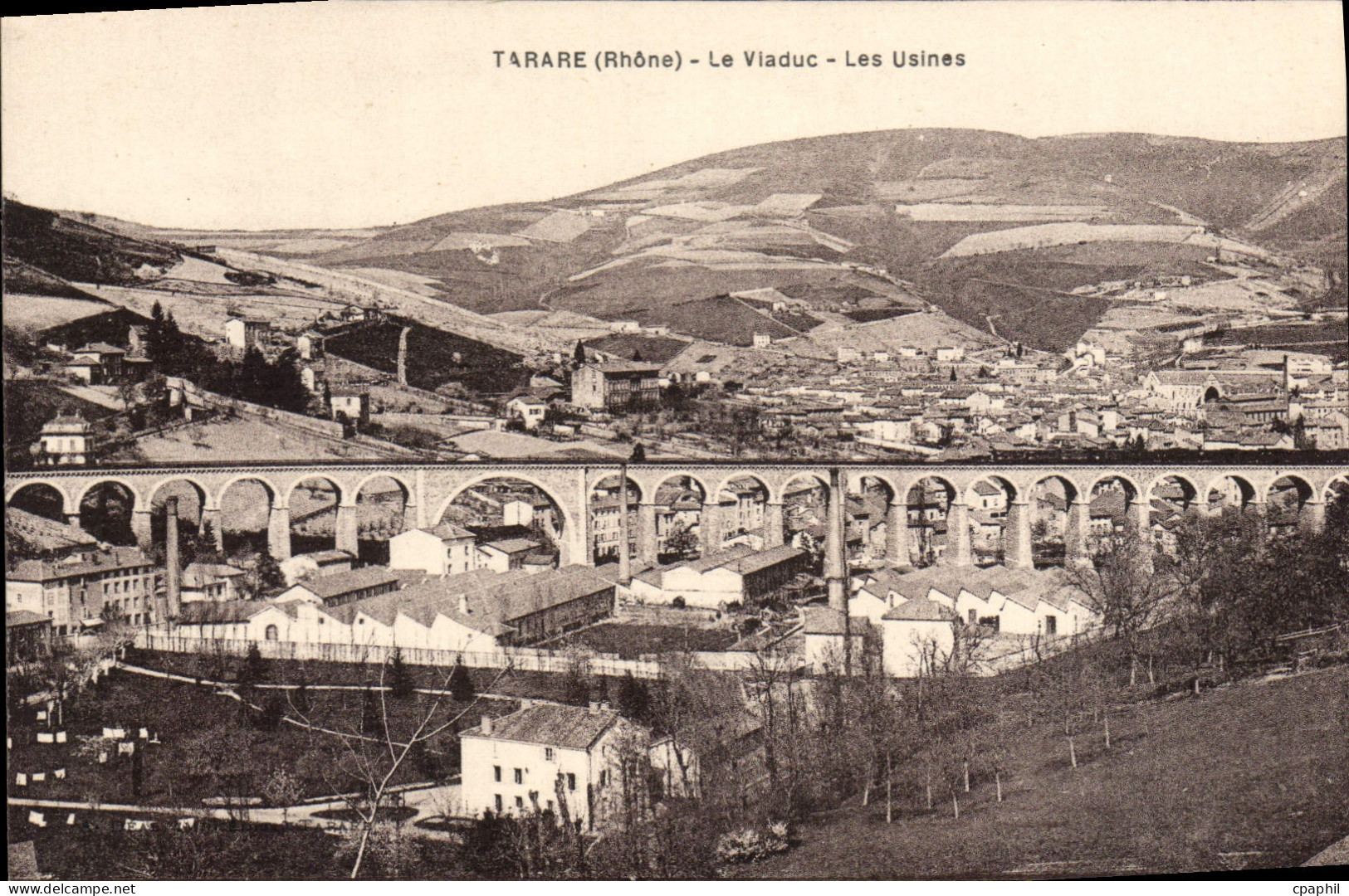 CPA Tarare Le Viaduc Les Usines