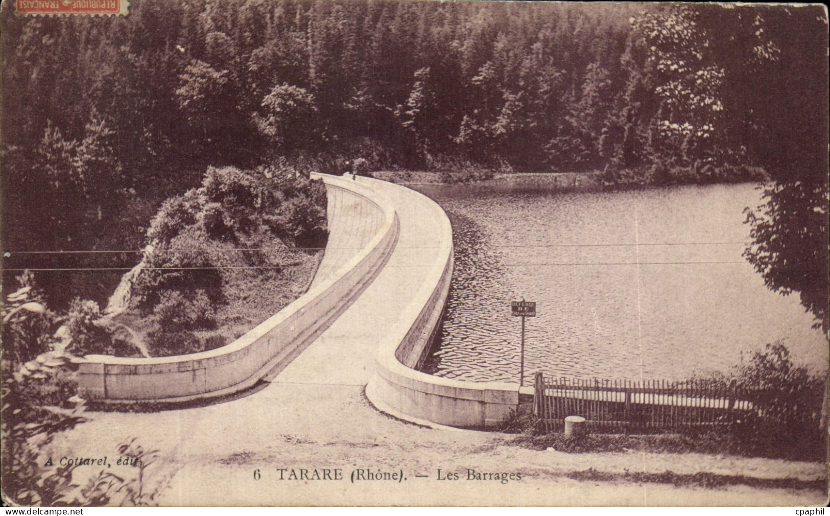 CPA Tarare Les Barrages