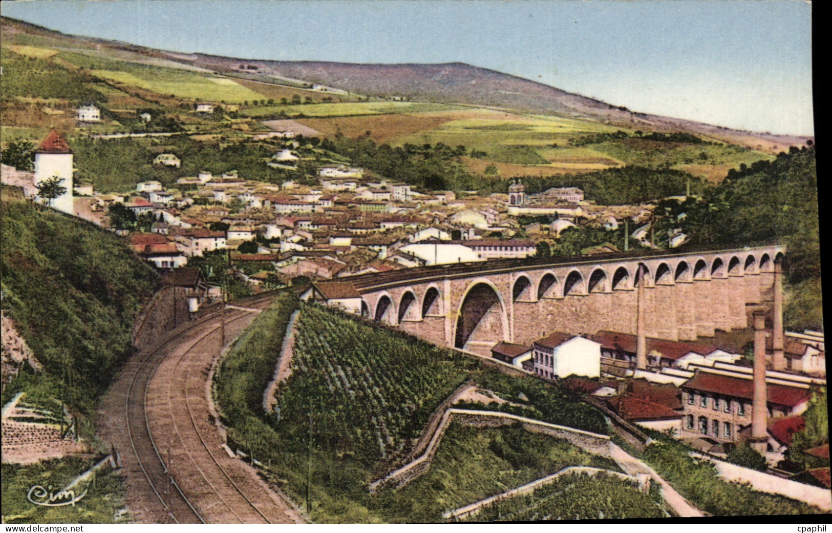 CPA Tarare Viaduc Vue generale