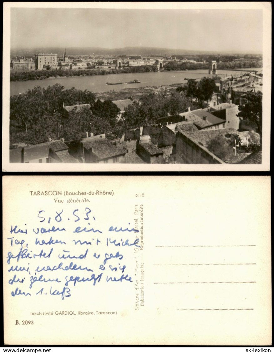 CPA Tarascon (Bouches-du-Rhône) Gesamtansicht von Tarascon 1953