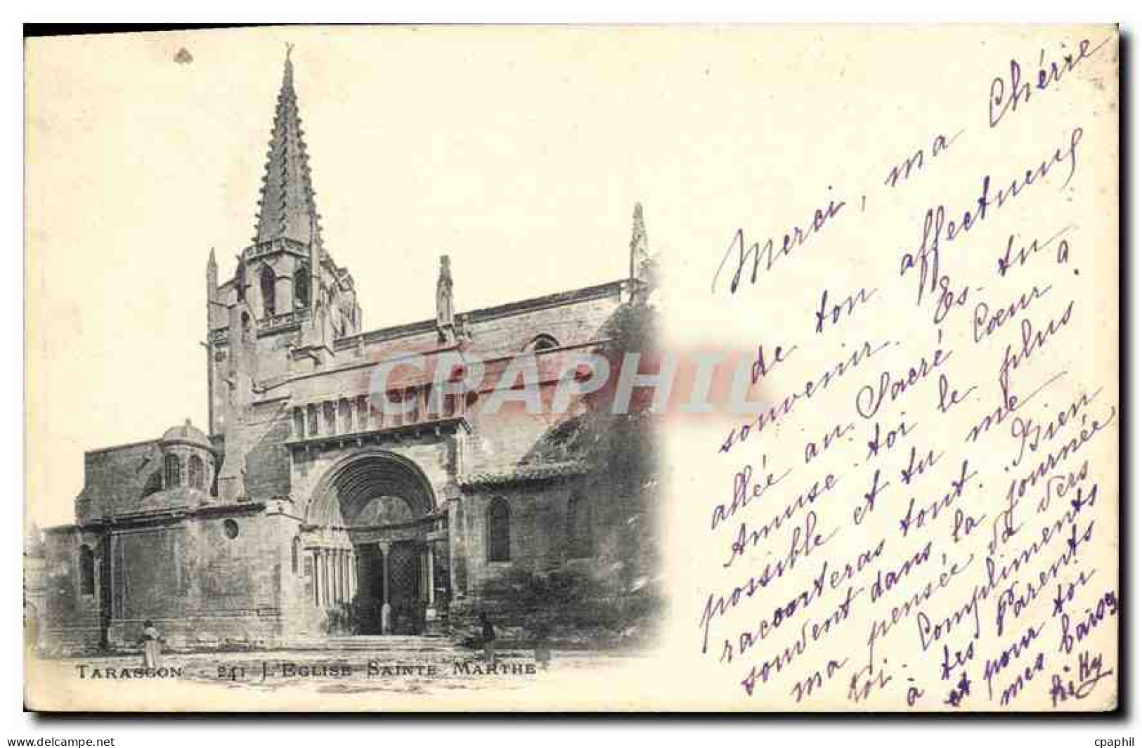 CPA Tarascon L'Eglise Sainte Marthe