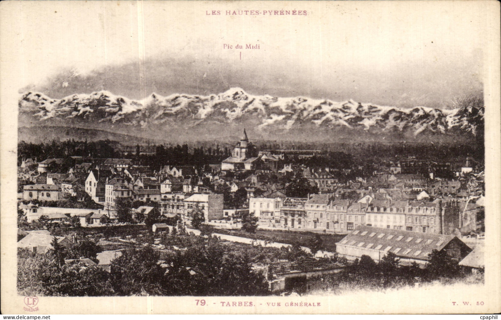 CPA Tarbes Vue Generale