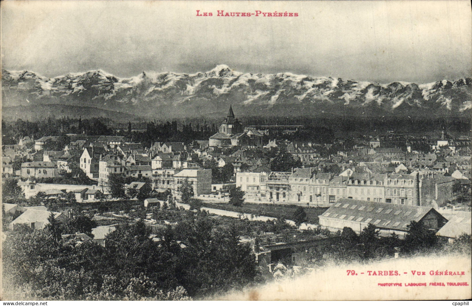 CPA Tarbes Vue Generale