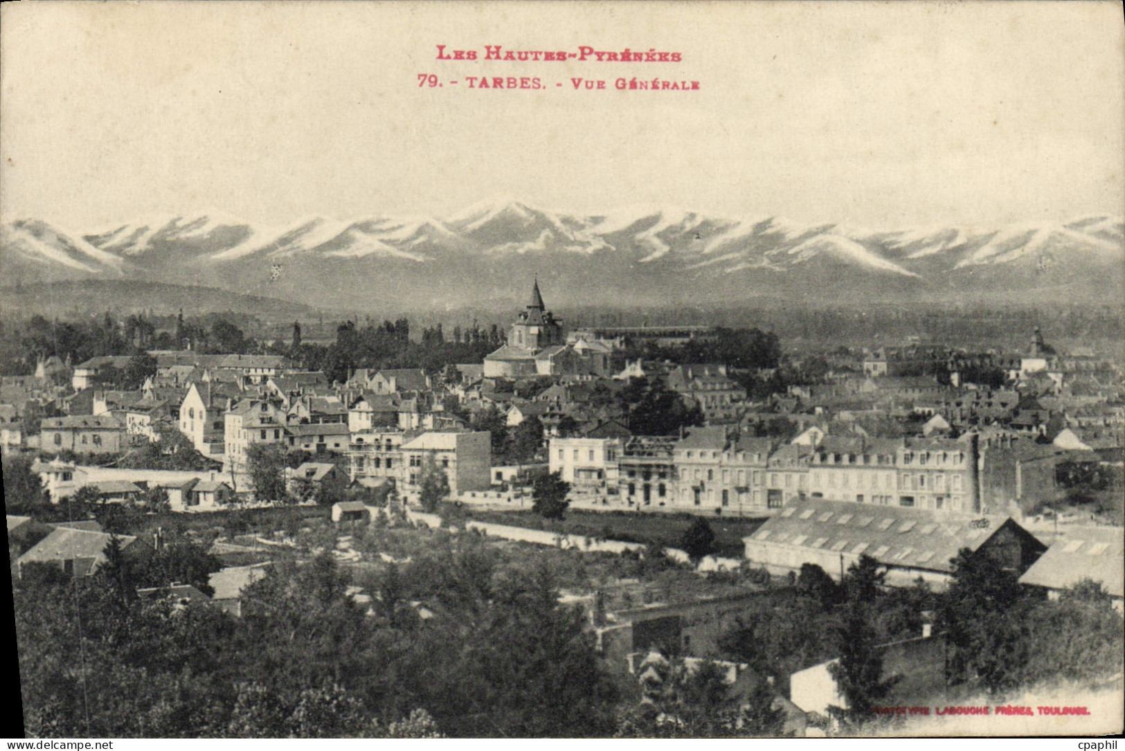 CPA Tarbes Vue Generale
