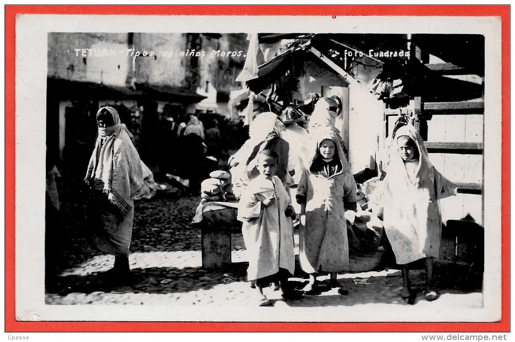 CPA Tarjeta Postal MAROC - TETOUAN Tipos de niños moros ° foto Cuadrado