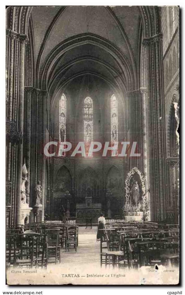 CPA Tartas Interieur de I Eglise