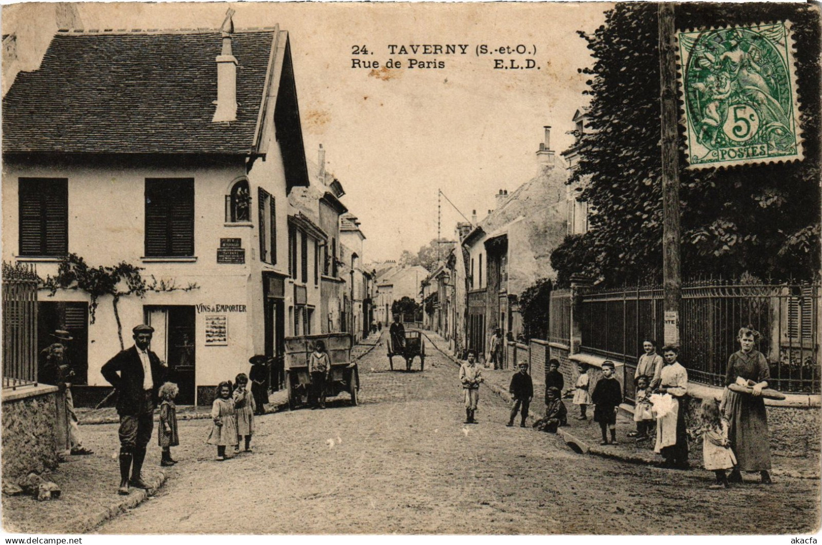 CPA Taverny Rue de paris (1391626)