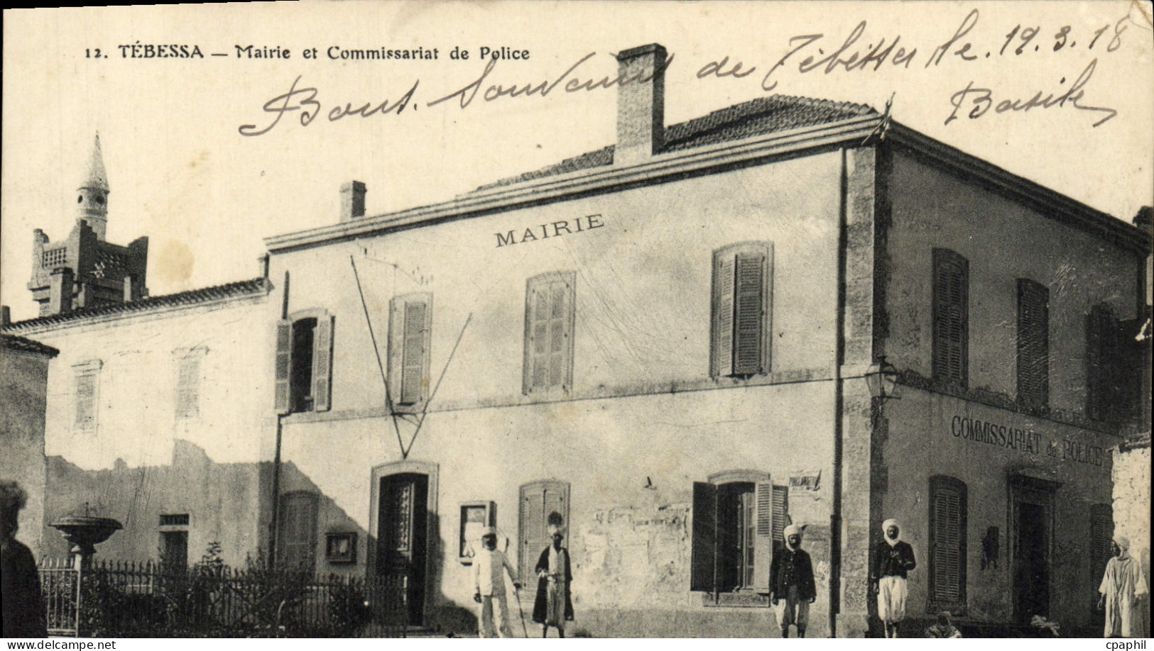 CPA Tebessa Mairie et Commissariat de Police