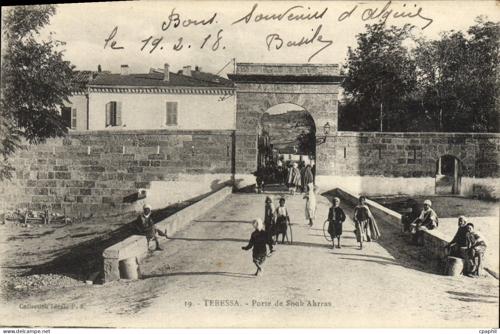 CPA Tebessa Porte de Souk Ahrras