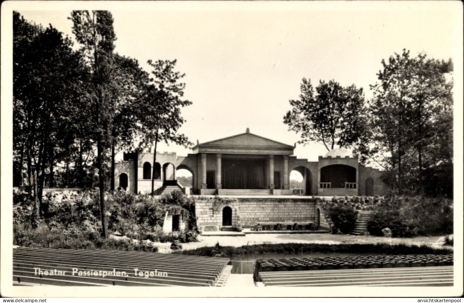 CPA Tegelen Heidenend Venlo Limburg Niederlande, Passiespeltheater