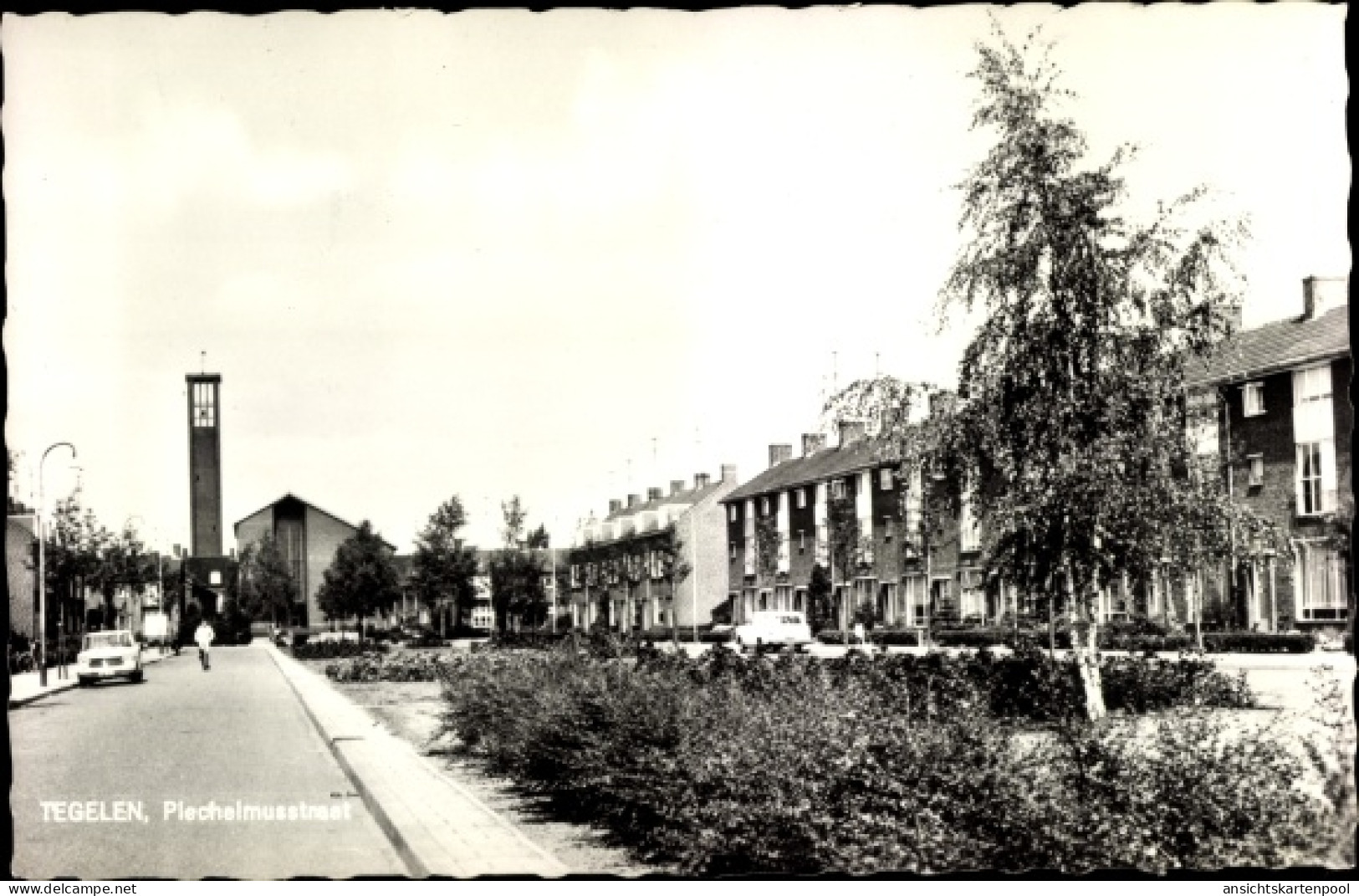 CPA Tegelen Heidenend Venlo Limburg Niederlande, Plechelmusstraat