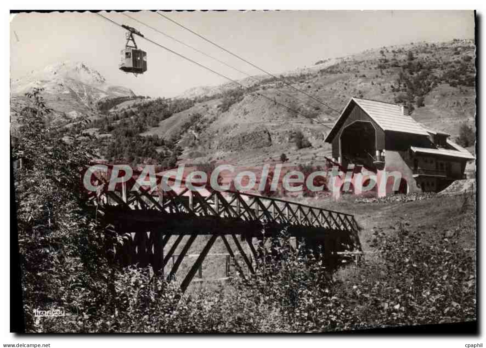 CPA Telepherique de Serre Chevalier Gare de depart de Chaniemerie