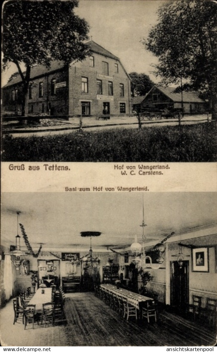 CPA Tettens Wangerland Friesland, Hof von Wangerland, Saal