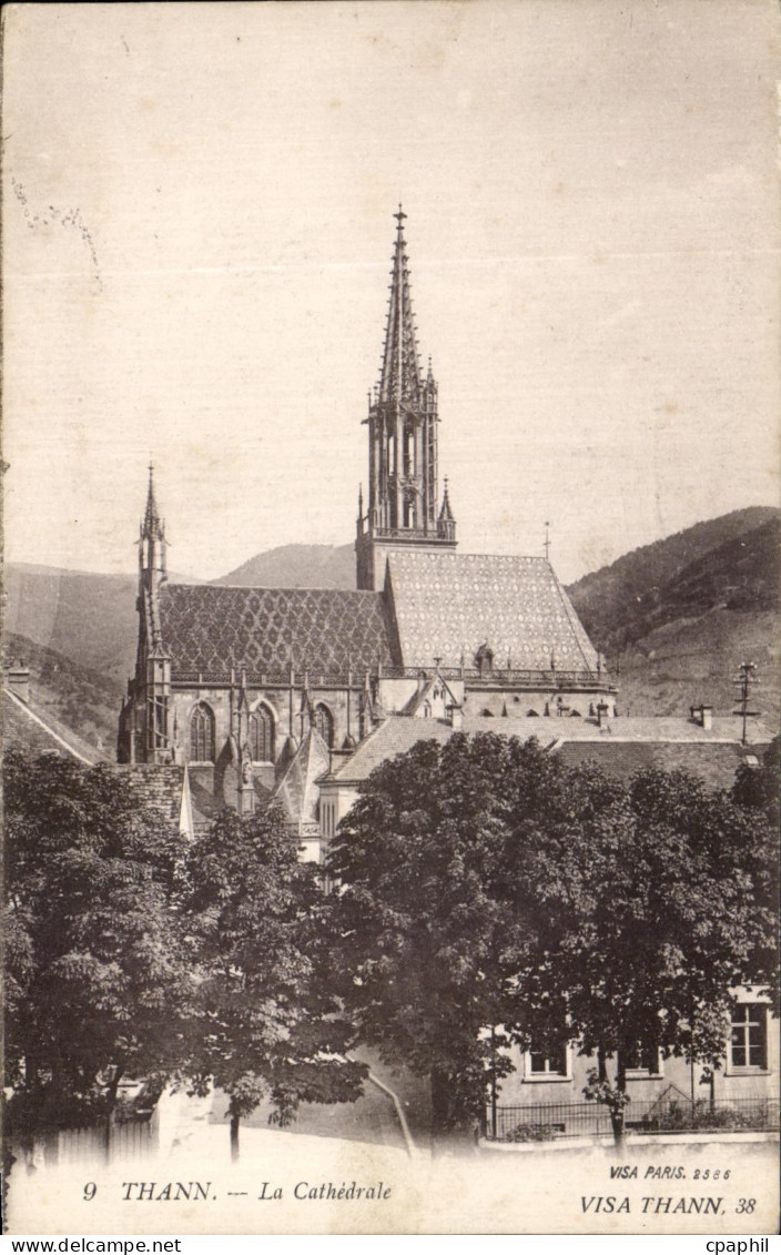CPA Thann Vue cathedrale