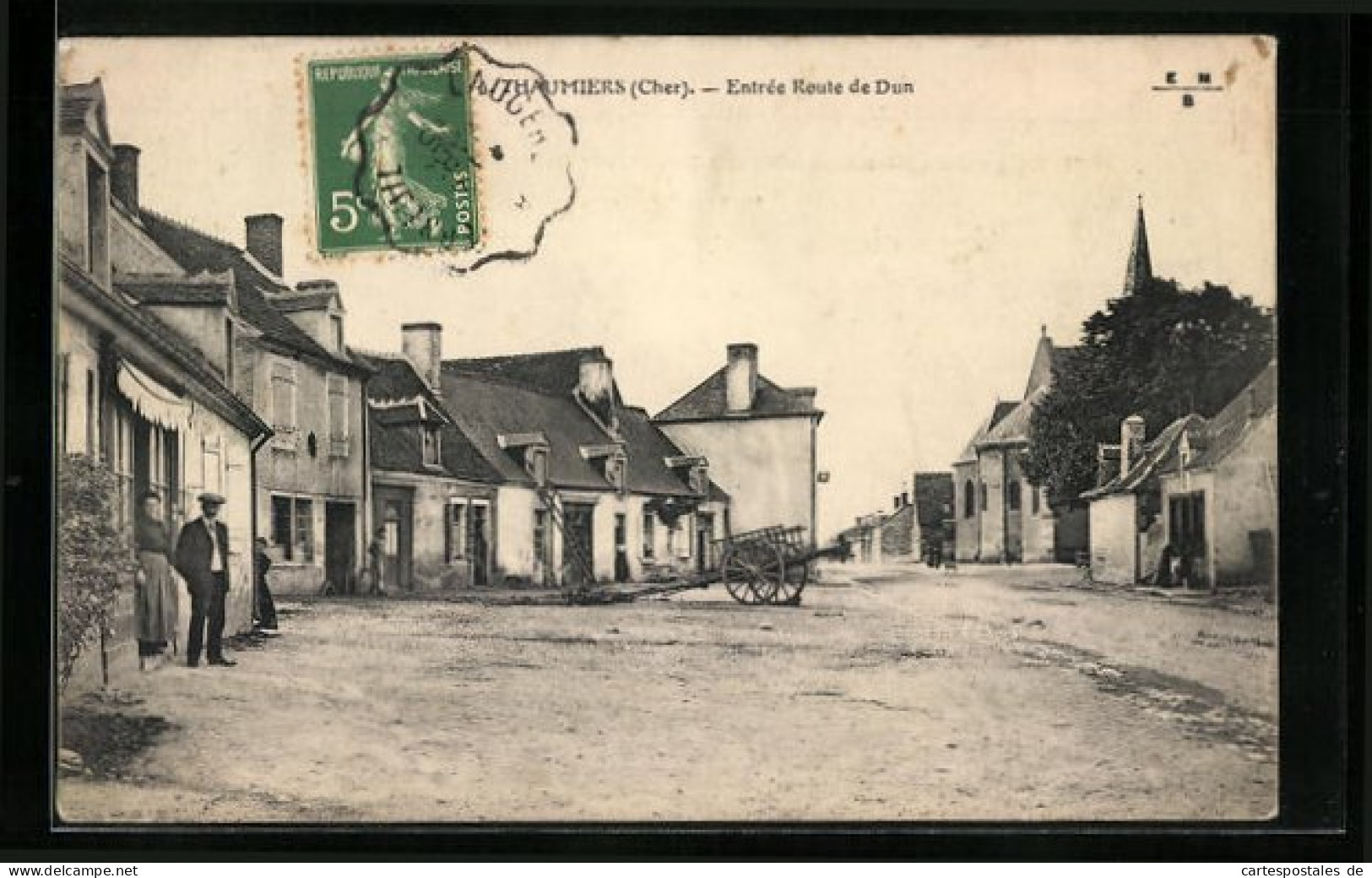 CPA Thaumiers, Entrée du Pondy