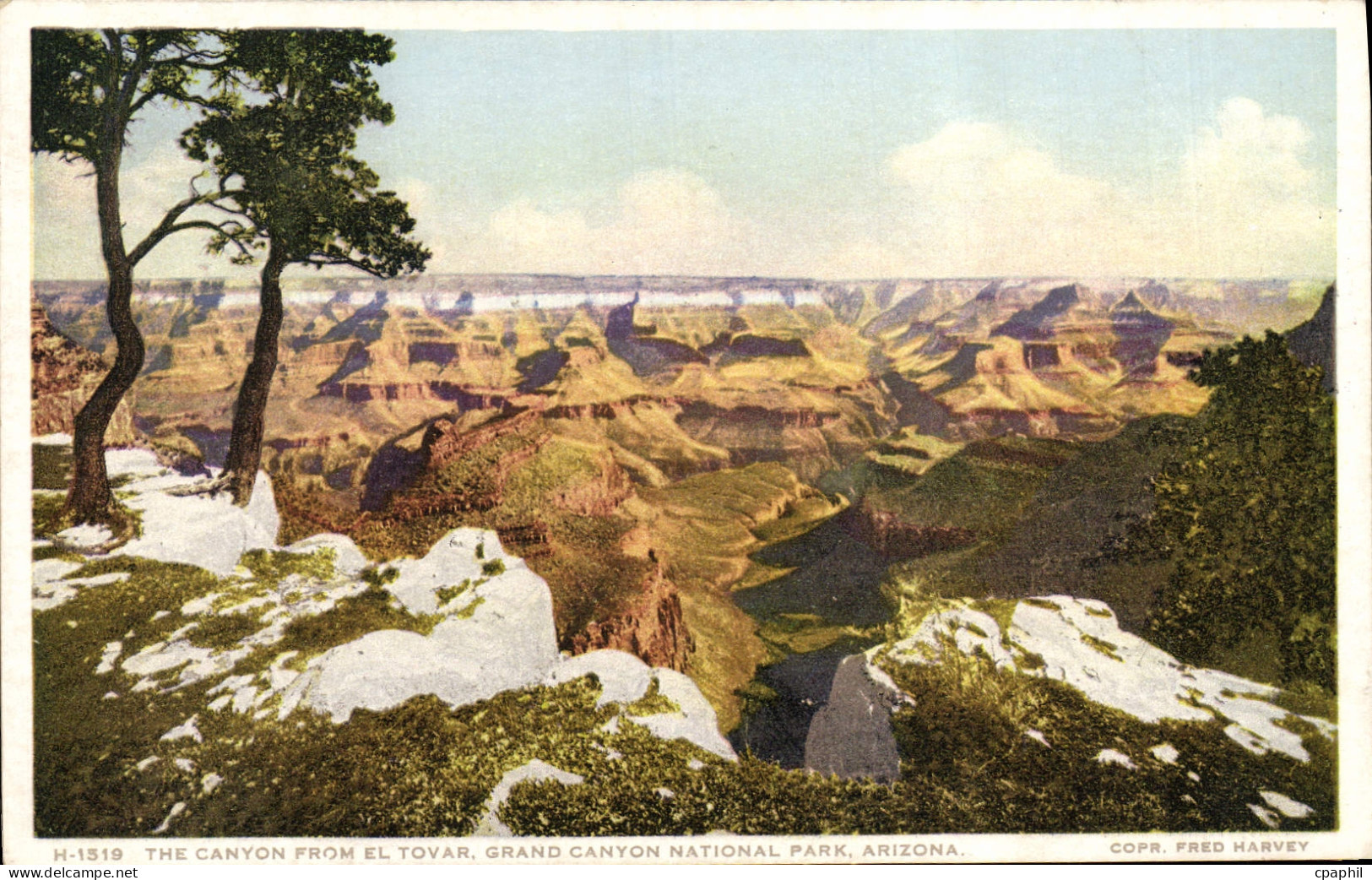 CPA The Canyon From el Tovar Grand Canyon National Park Arizona