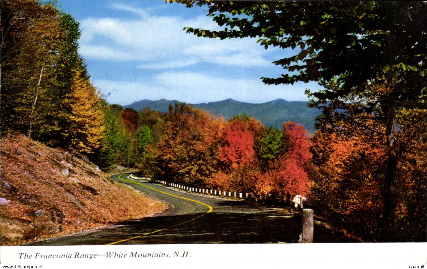 CPA The Franconia Range In Autumn white Mountains NH