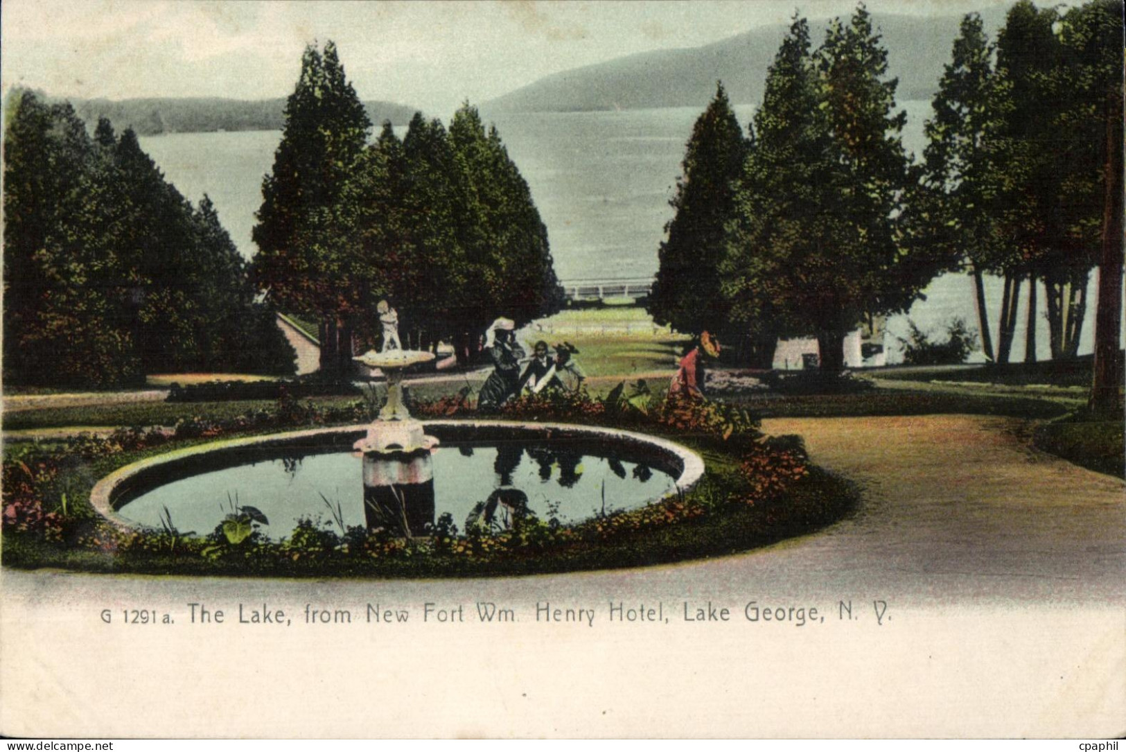 CPA The Lake from New Fort Wm Henry Hotel Lake George