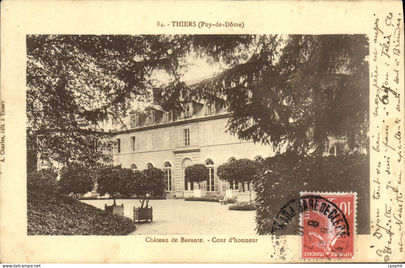 CPA Thiers Chateau De Barante