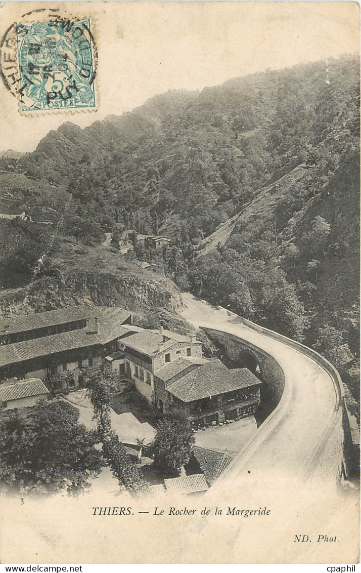 CPA Thiers Le Rocher de la Margeride