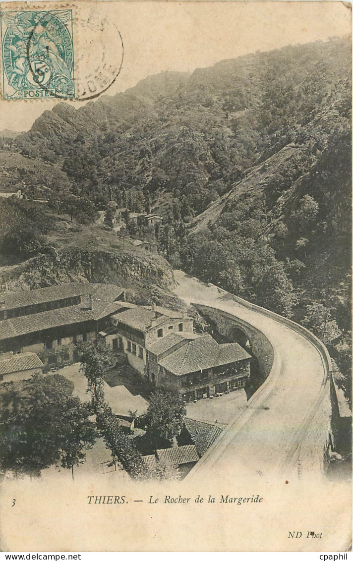 CPA Thiers Le Rocher de la Margeride