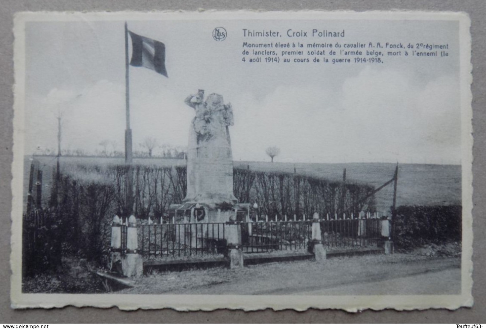 Cpa Thimister ; Croix Polinard - beau cachet rond