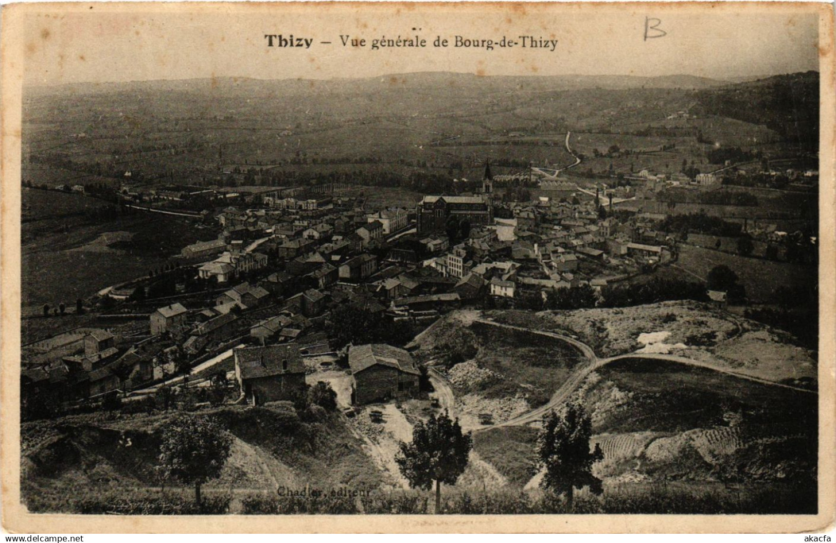 CPA THIZY - Vue générale de BOURG de THIZY (573011)