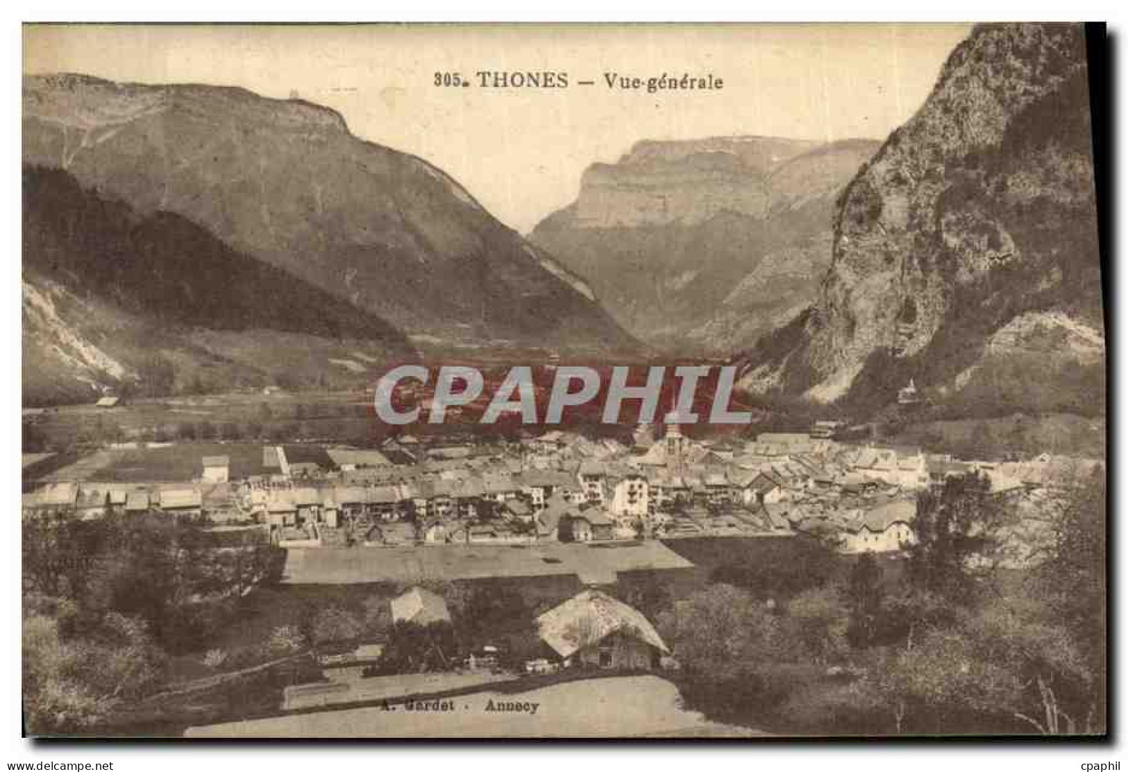 CPA Thones Vue Generale