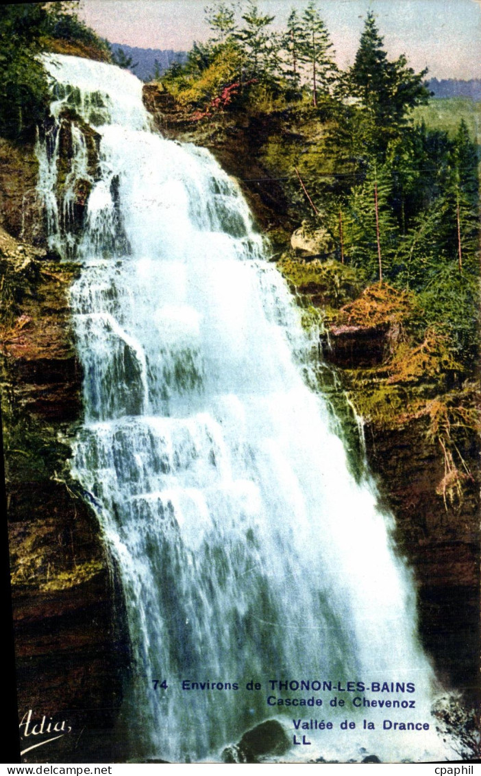CPA Thonon Les Bains Cascade de Chevenoz Valle de la Drance