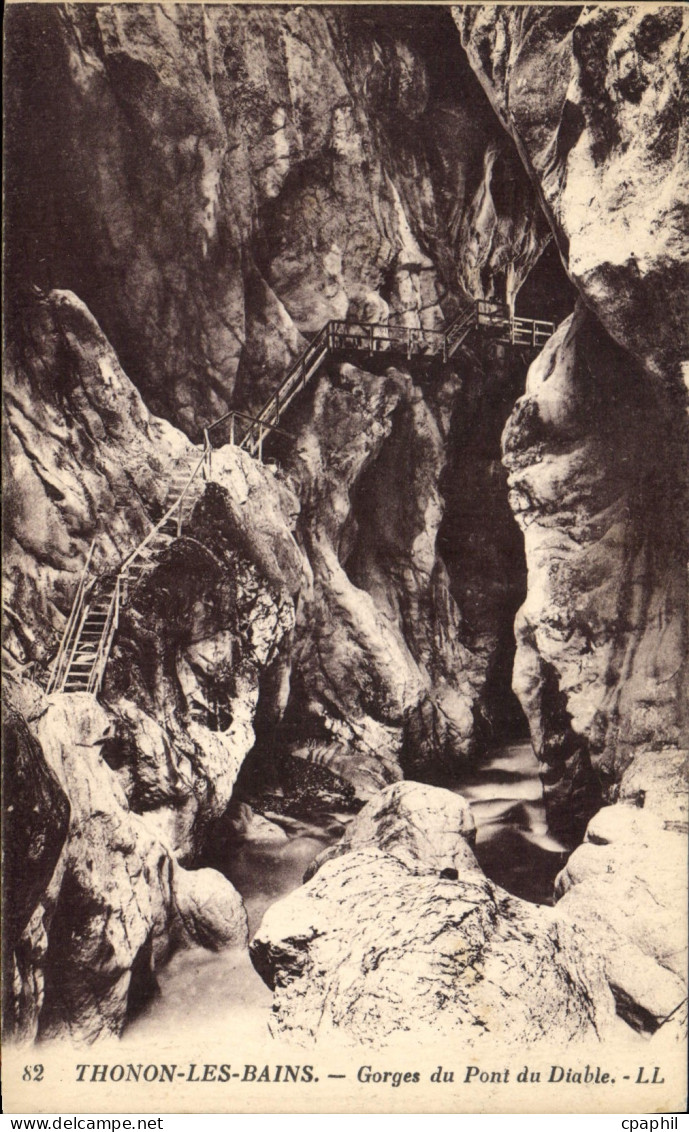 CPA Thonon les Bains Gorges du Pont du Diable