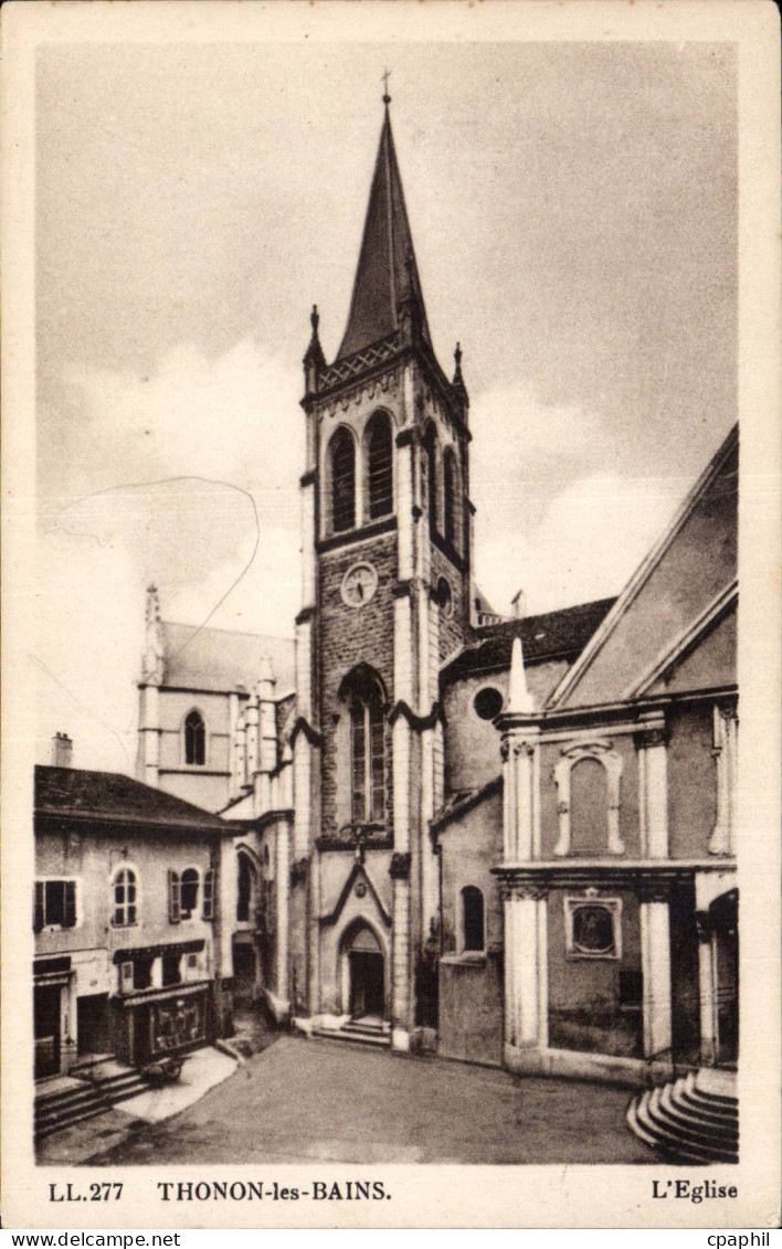 CPA Thonon les Bains L'eglise