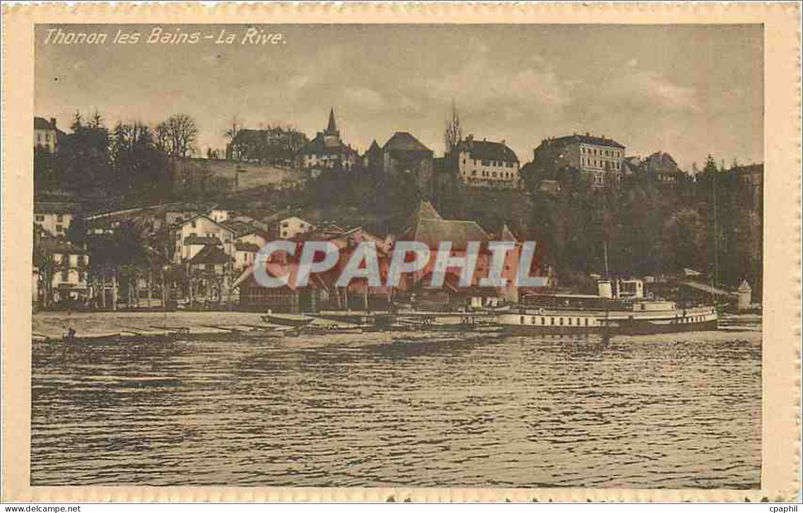 CPA THONON LES BAINS-LA RIVE