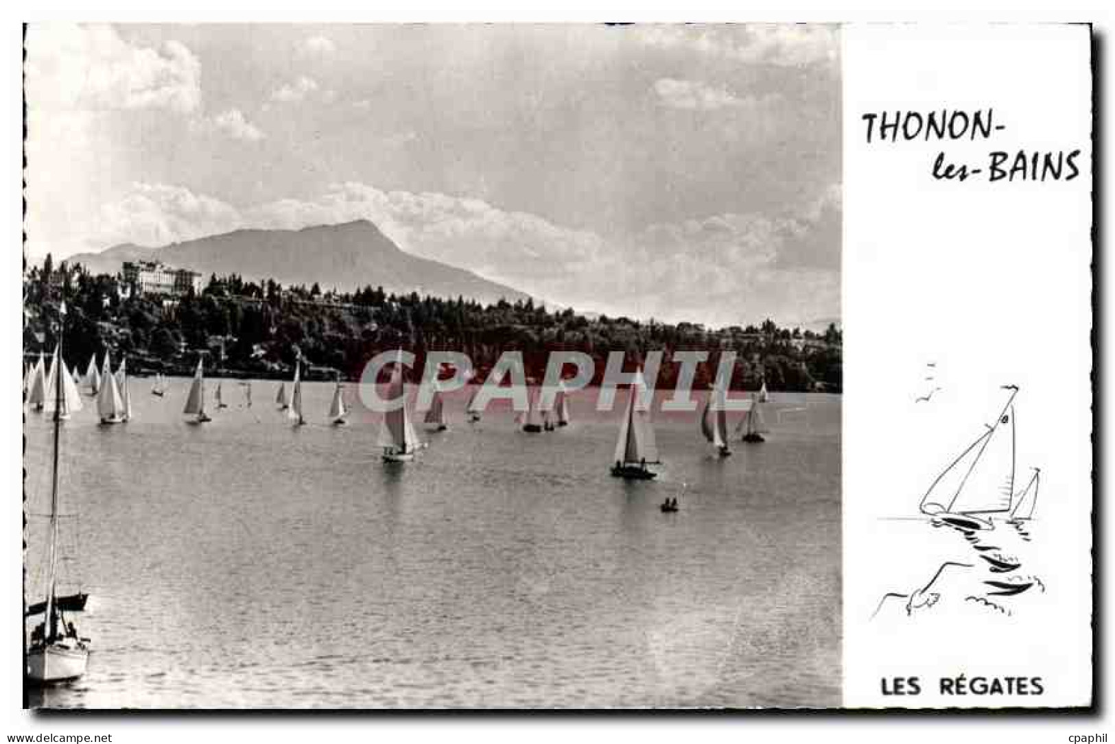 CPA Thonon les Bains Les Regates