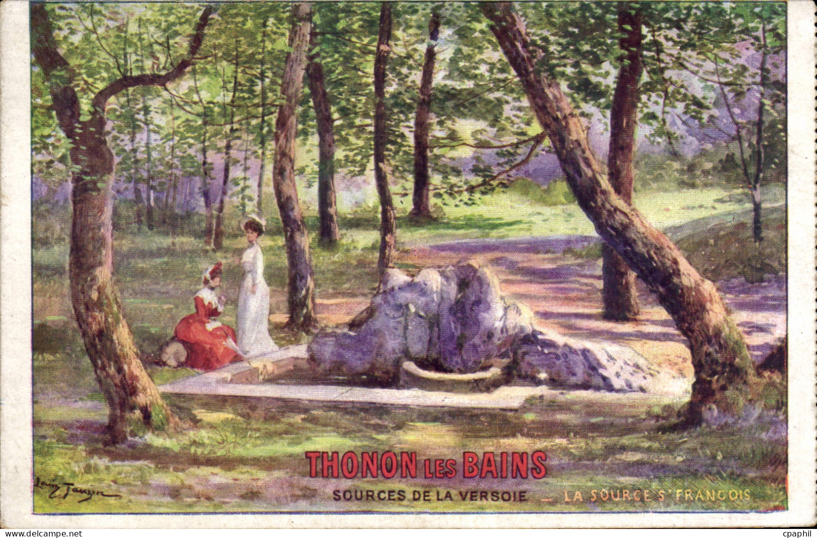 CPA Thonon les Bains Sources de la Versoie Source St Francois