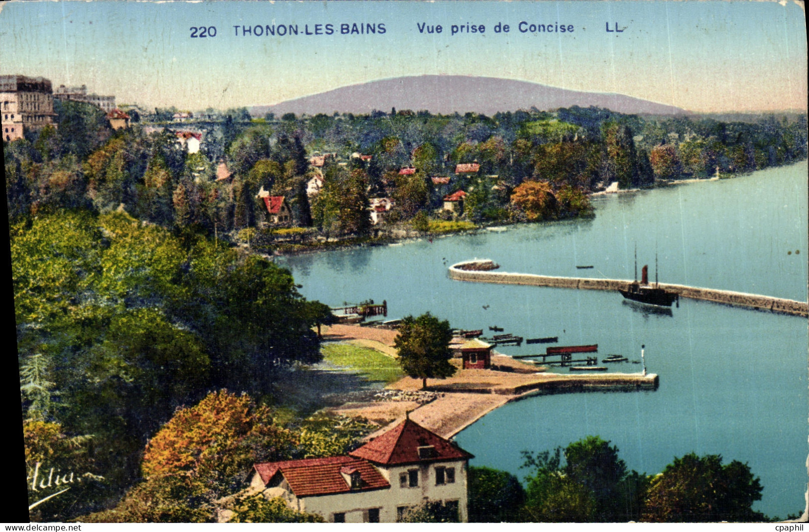 CPA Thonon Les Bains Vue Prise de Concise