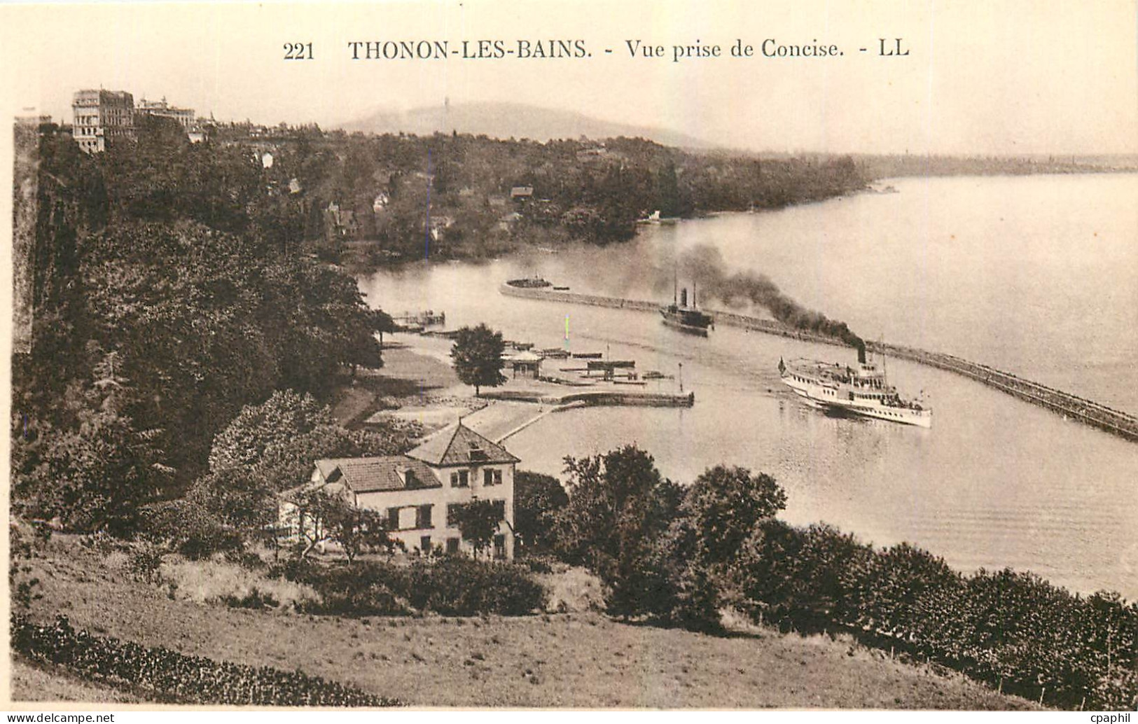 CPA Thonon les Bains Vue prise de Coneise