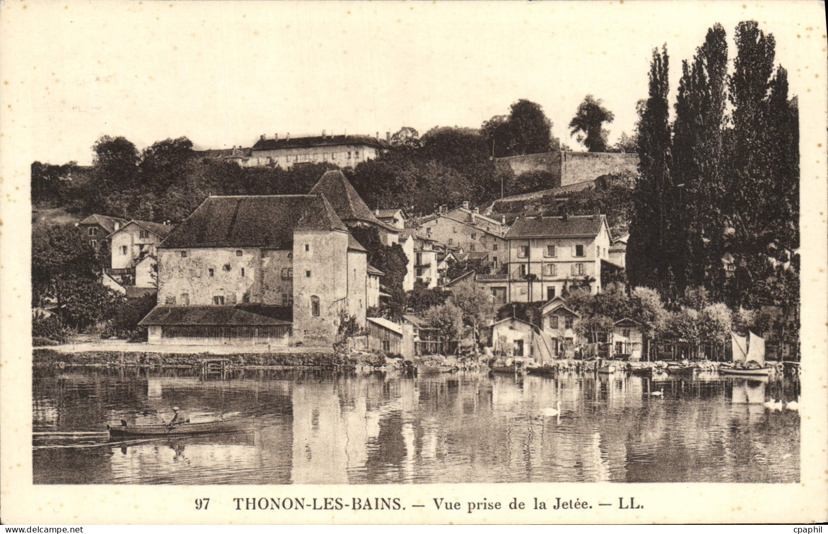 CPA Thonon Les Bains Vue Prise de La Jetee