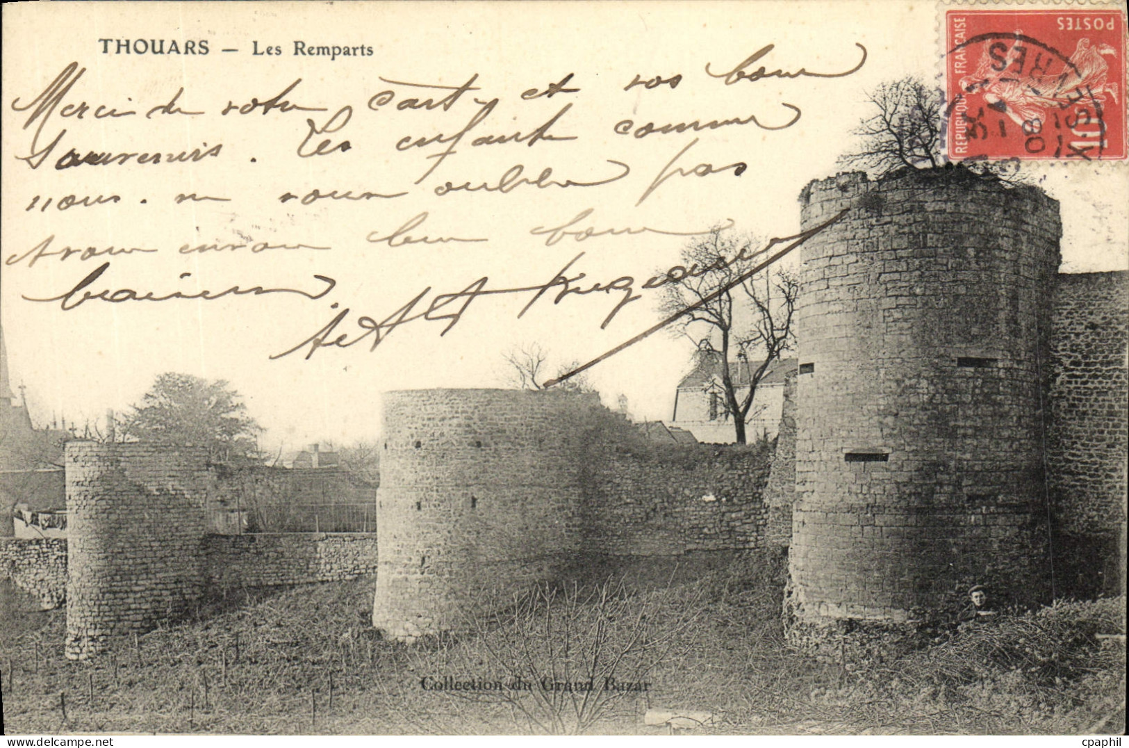 CPA Thouars Les Remparts
