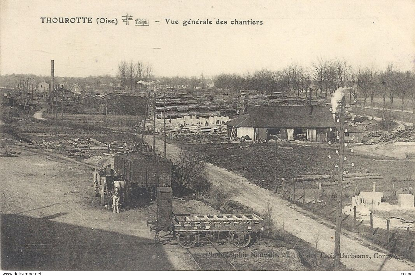 CPA  Thourotte Vue générale des Chantiers