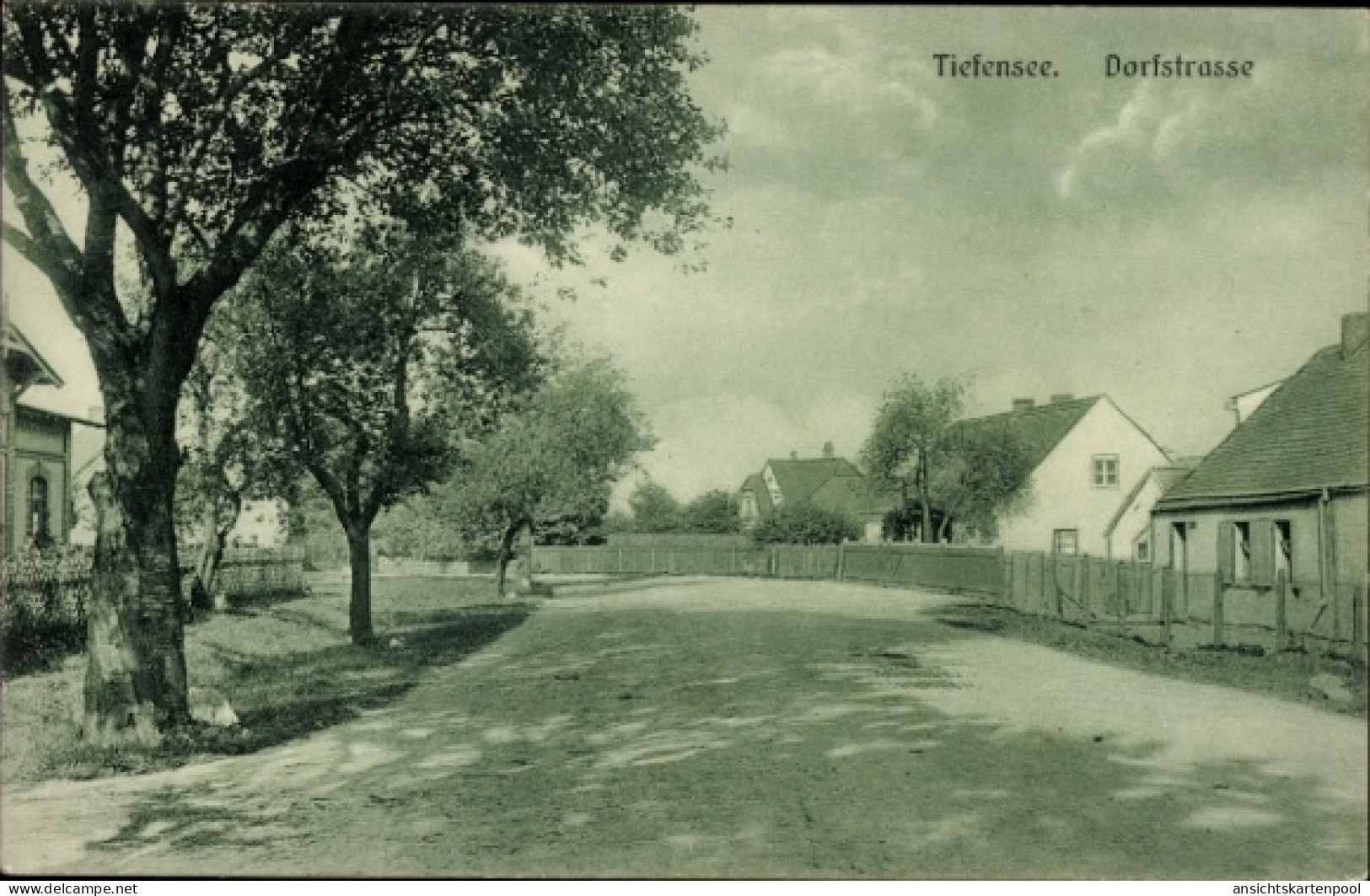 CPA Tiefensee Werneuchen in Brandenburg, Dorfstraße