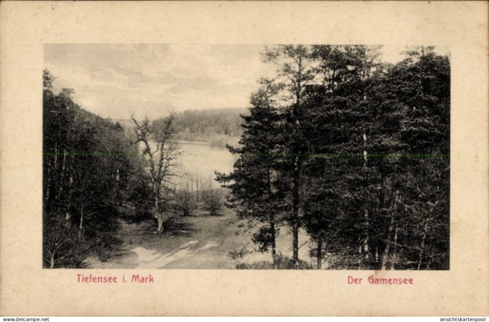 CPA Tiefensee Werneuchen in der Mark, Gamensee