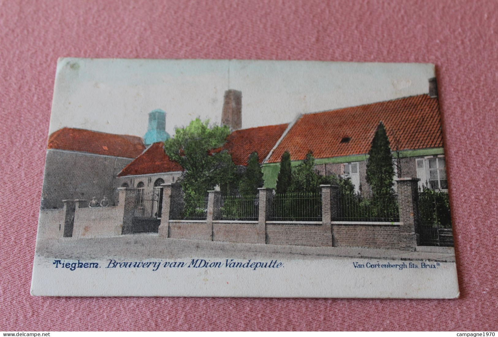 CPA - TIEGEM TIEGHEM ( ANZEGEM ) - BROUWERIJ VAN M. DION VANDEPUTTE ( BRASSERIE )