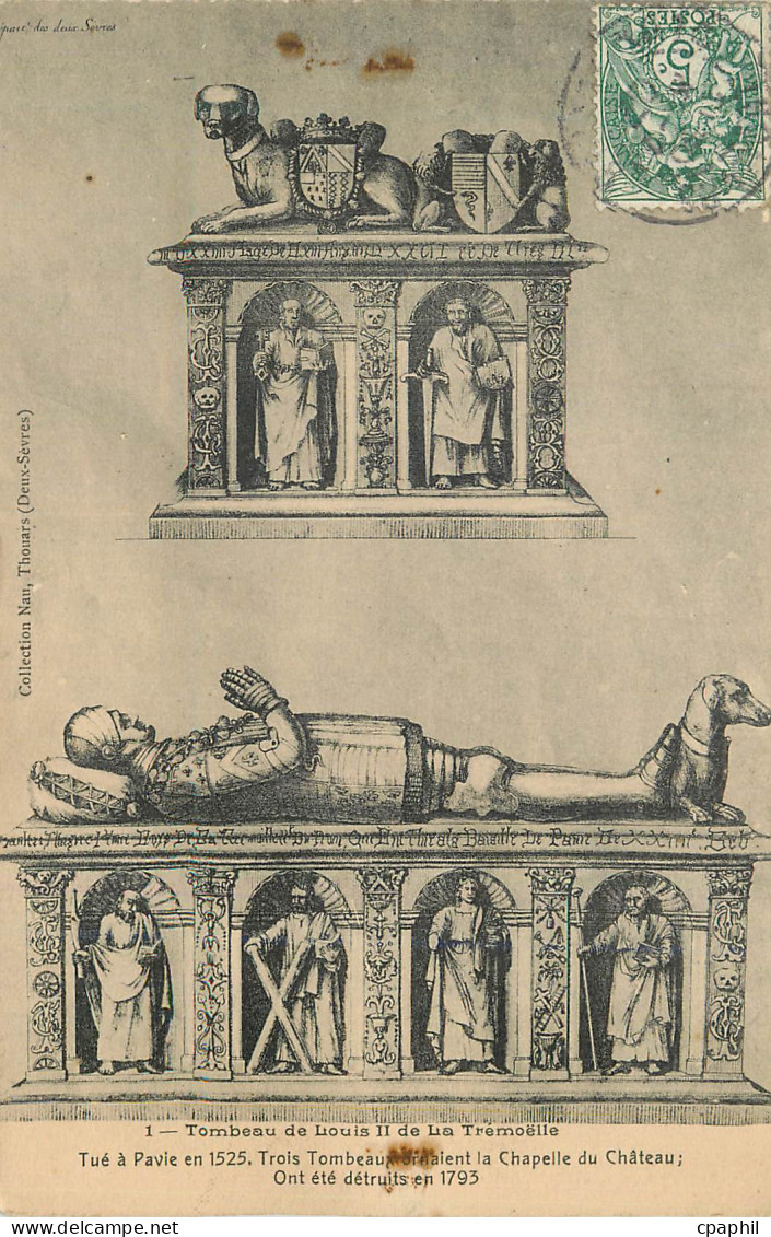 CPA Tombeau de Louis II de la Tremoelle Tue a Pavie en 1525