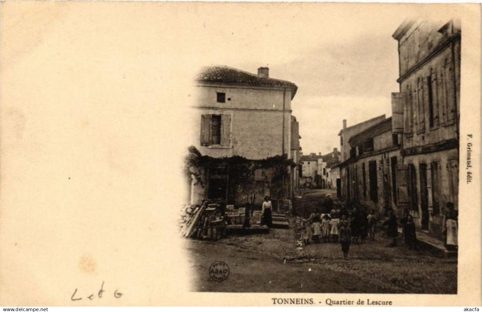 CPA TONNEINS-Quartier de Lescure (264010)