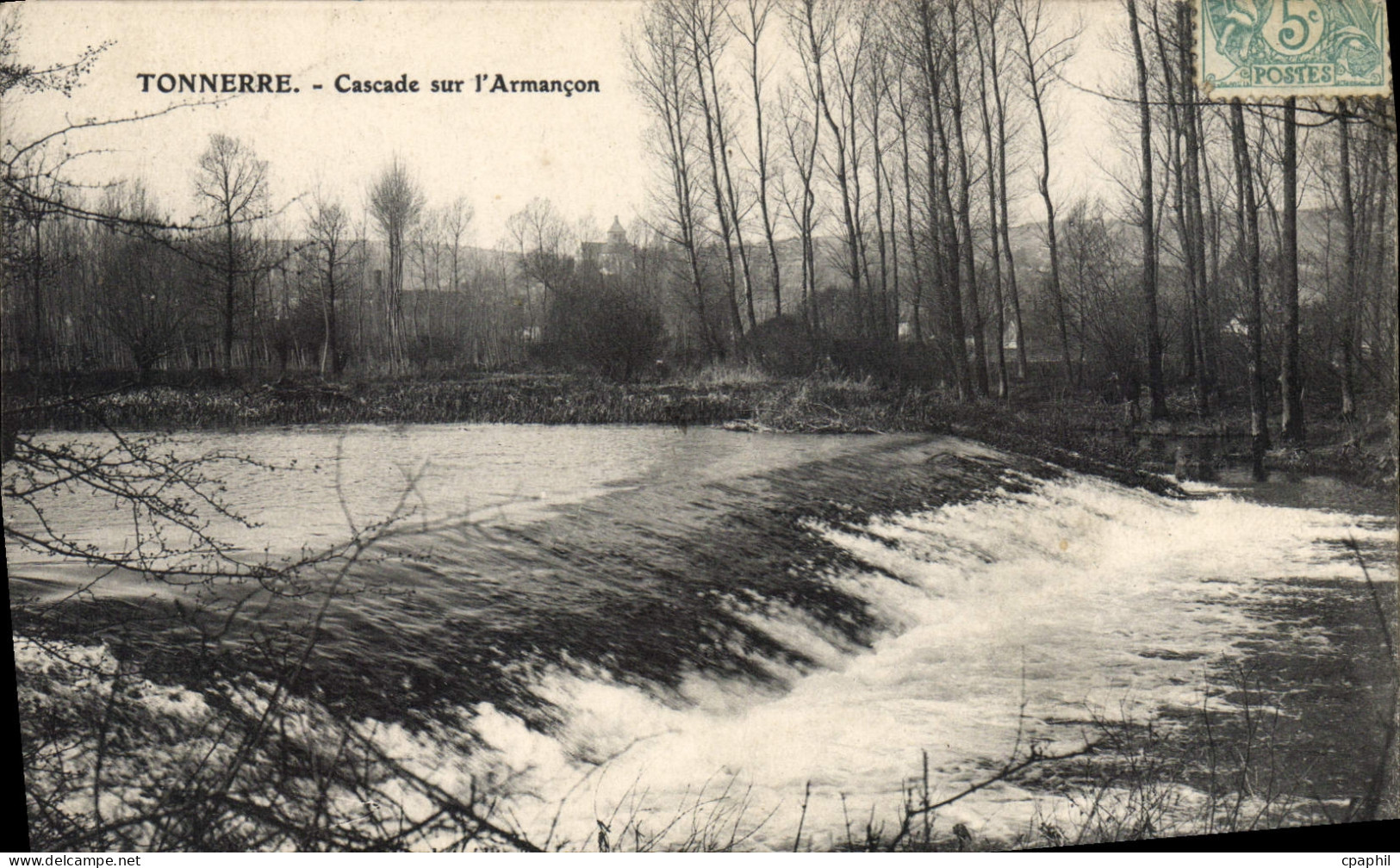 CPA Tonnerre Cascade Sur I'Armançon