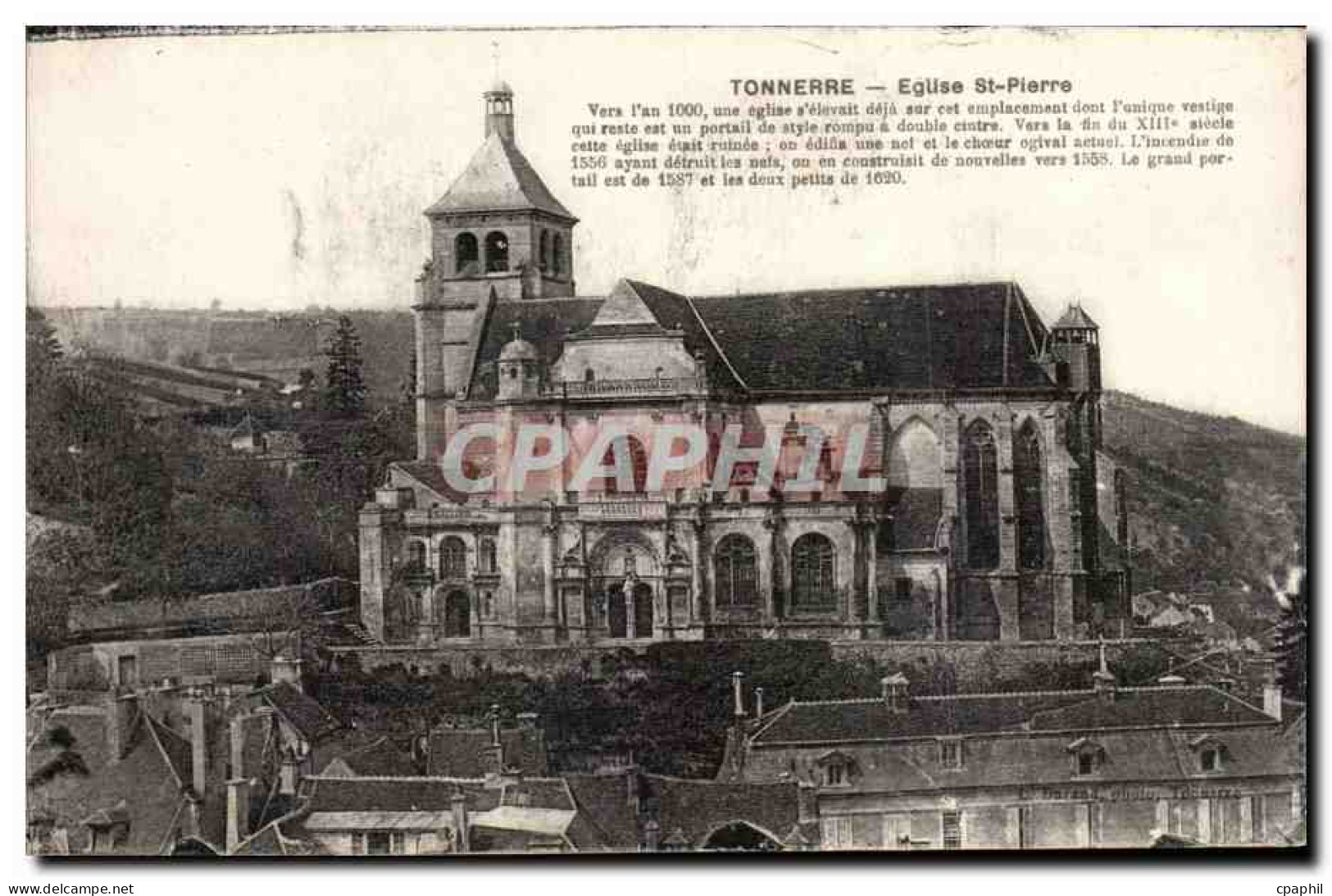CPA Tonnerre Eglise St Pierre